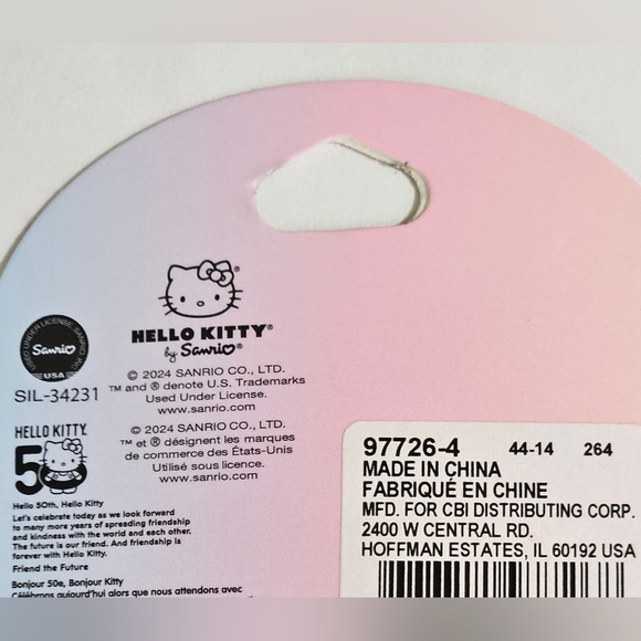 Hello Kitty Sanrio 50th Anniversary Claire's Exclusive Coin Purse Bag Cl… - Picture 4 of 7